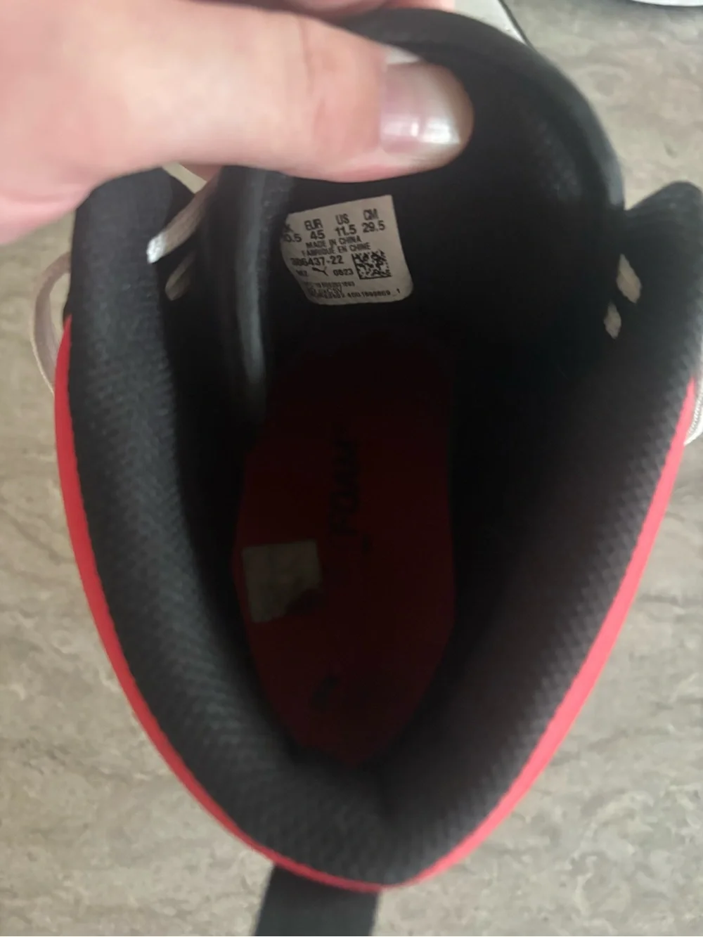 Men’s Red and Black Athletic Shoes 11.5 size